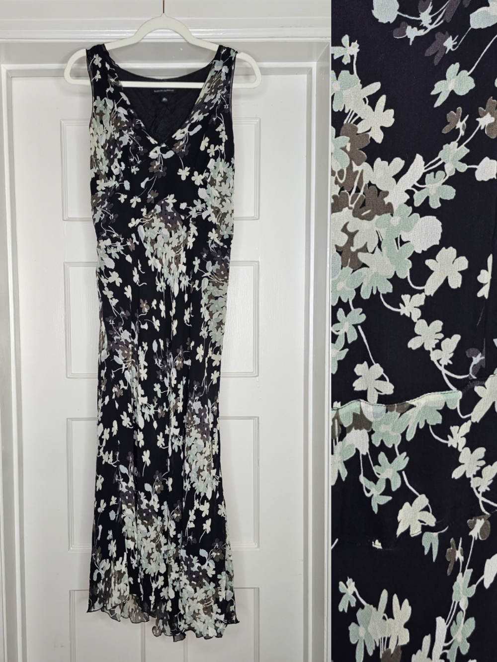 VTG Y2K Banana Republic Silk Floral Dress